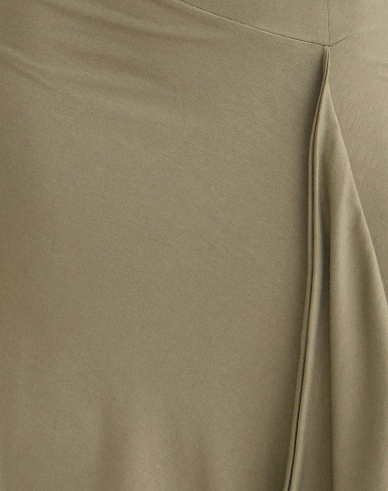 Esmeray Midi Skirt in Khaki - Image 6